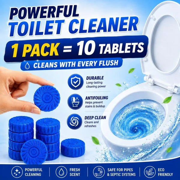 Automatic Toilet Bowl Cleaner Tablets – Blue Bubble Anti-Fouling Cleaner