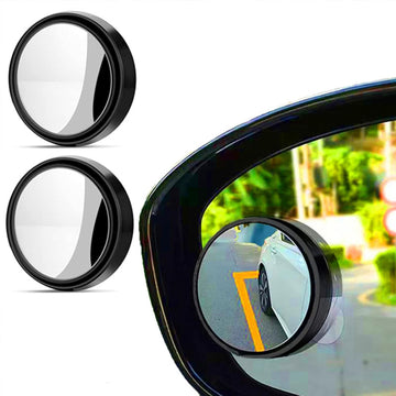 2 PCs rotatable Car Round Mirror Original Glass Rear view Blind spot Side Mirror rotatable lens
