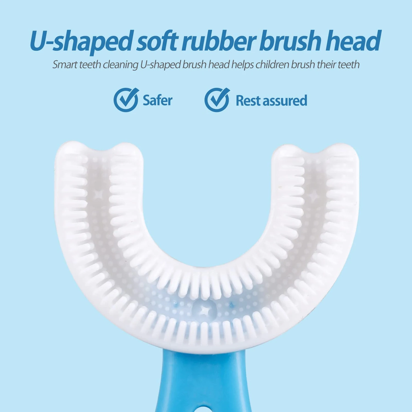 Baby Toothbrush Children's Teeth Cleaning Brush Kids U-Shaped Toothbrush