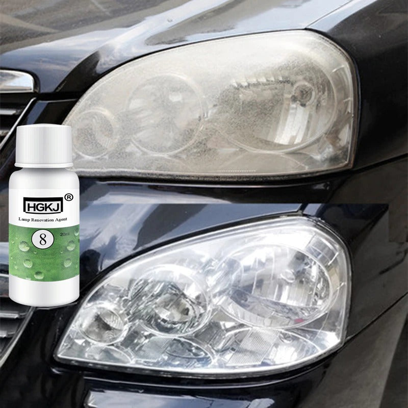 HGKJ-8 50ml Car Headlight Restoration Agent Powerful Cleaner For Clear Shine And UV Protection