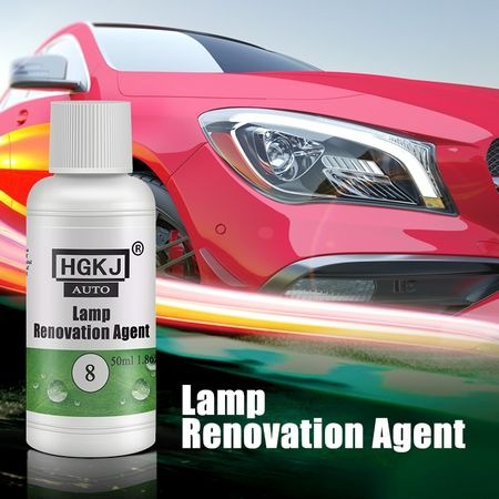 HGKJ-8 50ml Car Headlight Restoration Agent Powerful Cleaner For Clear Shine And UV Protection