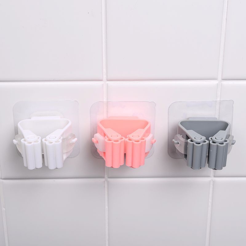 Wall mounted mop rack