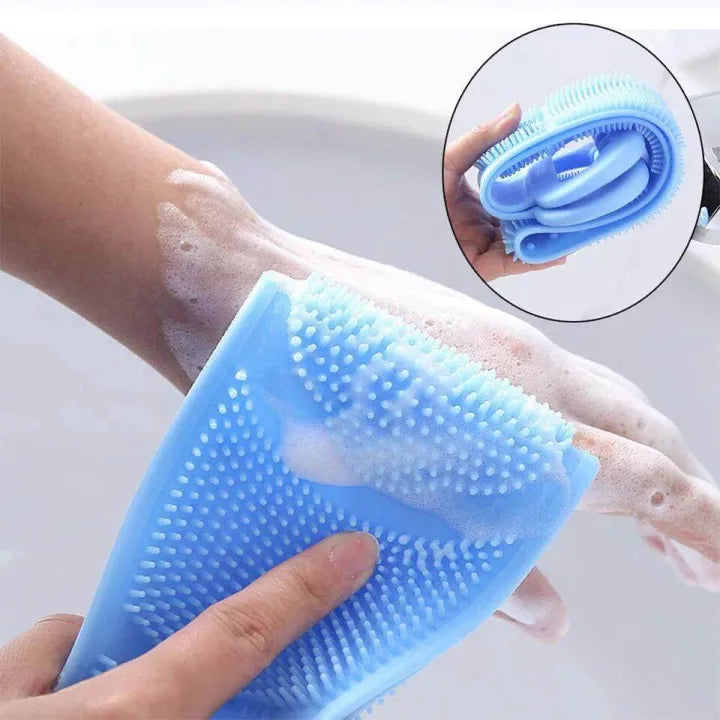 Silicone Bath Body Brush Soft Rubbing Exfoliating Massage For Back Cleaning