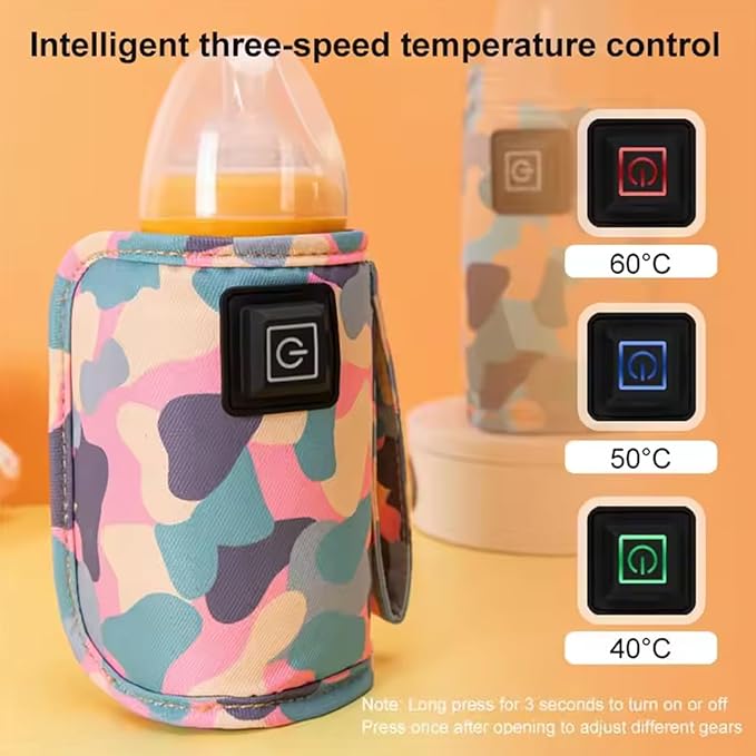 Portable USB Feeder Warmer Pouch | 42°C Constant Heating