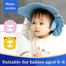 Baby Shower Cap With Stopper | Soft & Safe Material